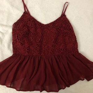 BURGUNDY BLOUSE
